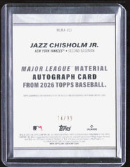 2026 Topps - Major League Materials Auto Green(Series One) Jazz Chisholm Jr /99
