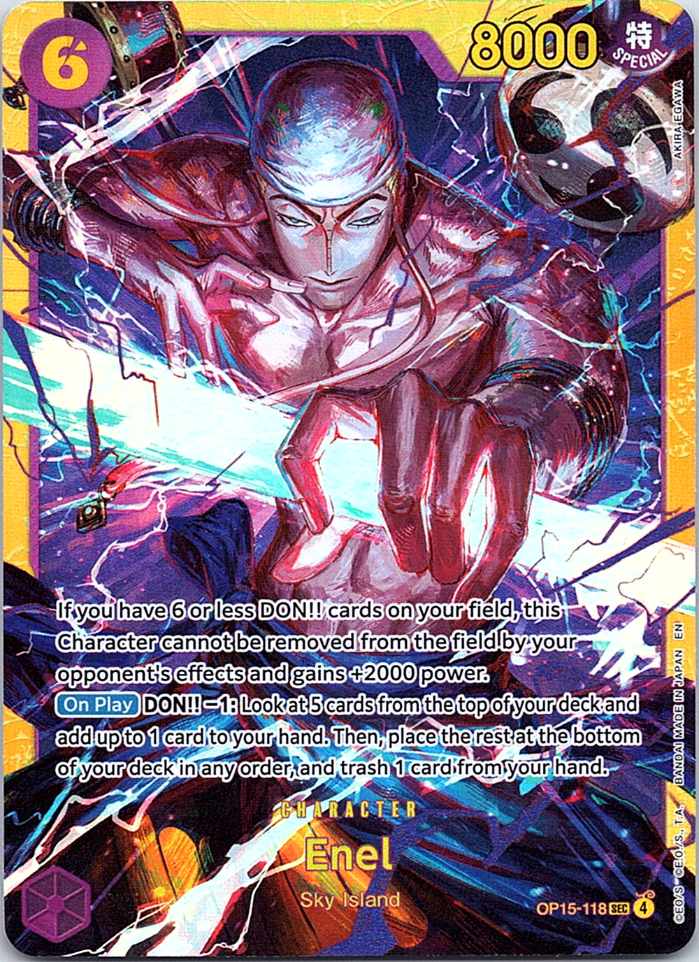 Enel () SEC Adventure on Kami's Island OP15-118 NM