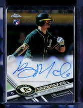 2017 Topps Chrome Rookie Autograph #RABM Bruce Maxwell RC AUTO