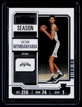Victor Wembanyama Panini Contenders 11 NM