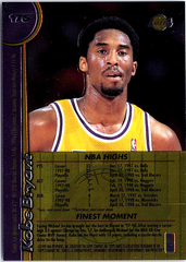 1998-99 Finest - No Protector Kobe Bryant 175 Basketball Los Angeles Lakers (Back)