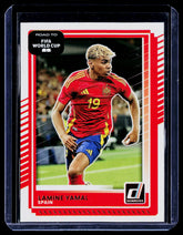 2025-26 Donruss Road to FIFA World Cup Lamine Yamal 10 Soccer Spain