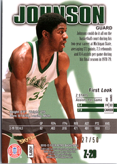 2012-13 Fleer Retro - 97-98 Z-Force Super Rave Magic Johnson Z-20 /50 (Back)