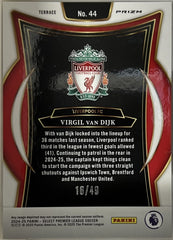 Virgil van Dijk Panini Select Premier League - Winter Camo 44 NM (Back)