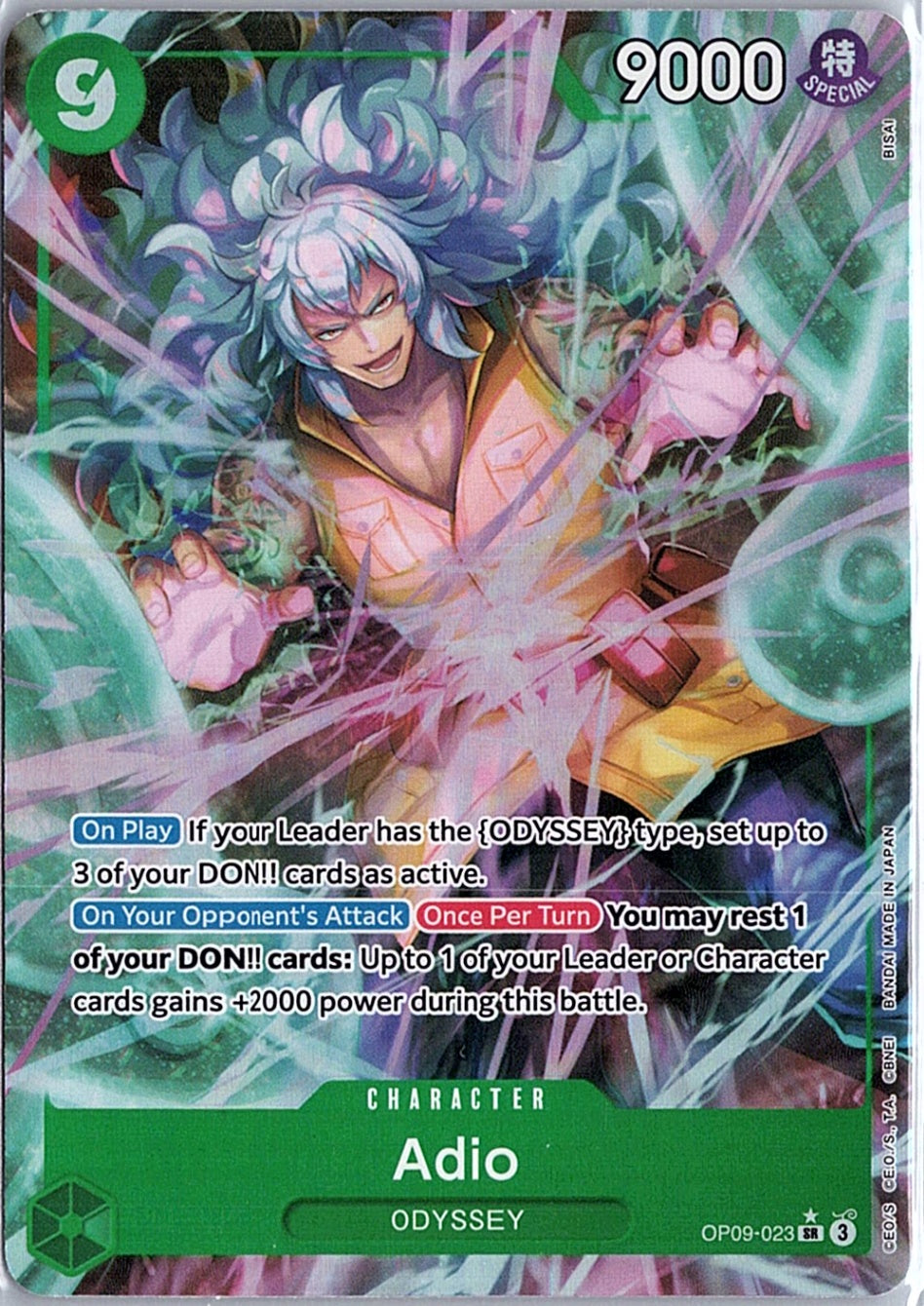 OP09-023 Adio ALT ART Parallel - One Piece TCG Emperors of the New World Eng