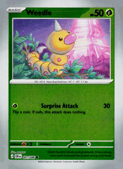 Weedle CRI 001/086 Reverse Holo NM