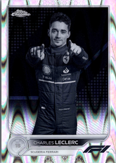 Charles Leclerc Topps Chrome Formula 1 - Black & White RayWave 25 NM