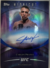Carlos Prates Topps Midnight UFC - Base Cards Autograph Variation BAV-CP NM