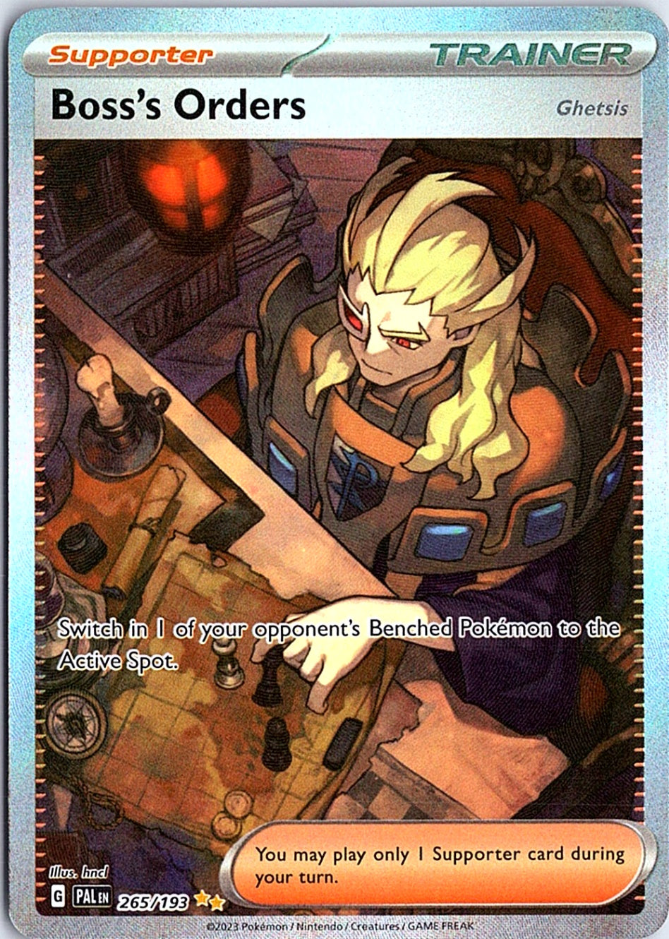 Boss's Orders Special Illustration Rare SV02: Paldea Evolved 265/193 NM