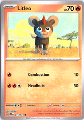 Litleo (Master Ball Pattern) Common SV: Prismatic Evolutions 015/131 NM