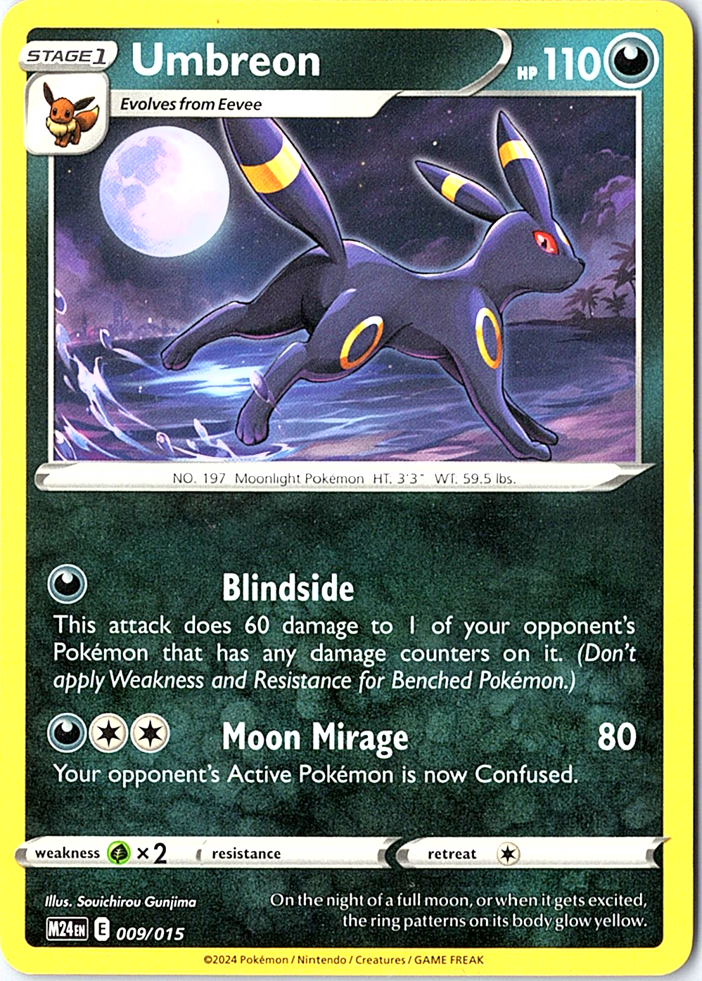 Umbreon Promo McDonald's Promos 2024 009/015 NM