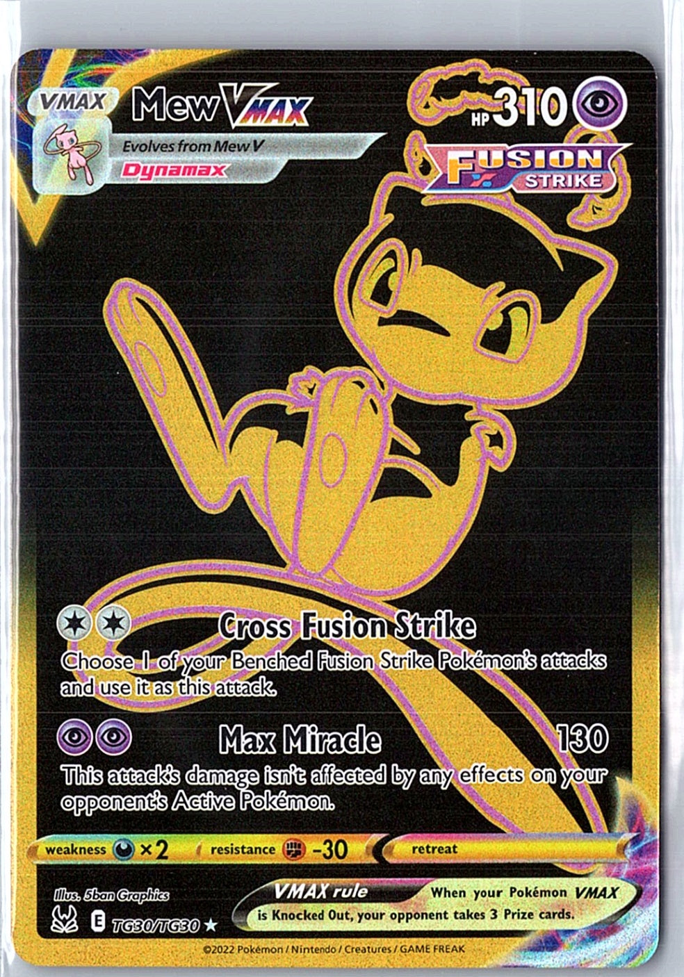 Mew VMAX (Secret) Secret Rare SWSH11: Lost Origin Trainer Gallery TG30/TG30 NM