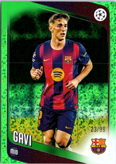 Gavi Topps UEFA Club Competitions - Green Holo 132 NM