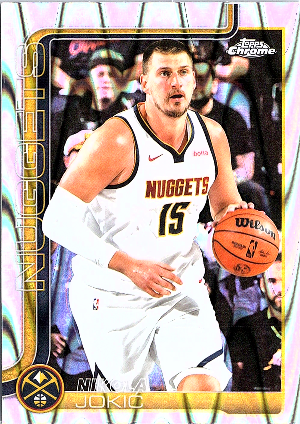 Nikola Jokić Topps Chrome - RayWave Refractor 25 NM