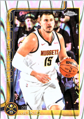 Nikola Jokić Topps Chrome - RayWave Refractor 25 NM