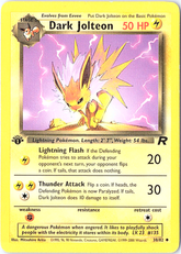 Dark Jolteon Uncommon Team Rocket 38/82 1st Edition LP
