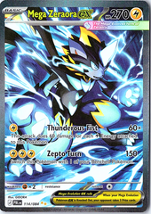 Mega Zeraora ex Special Illustration Rare ME05: Pitch Black 114/084 NM