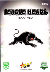 2026 Select NRL League Heroes Isaah Yeo League Heads LH96 NM (Back)