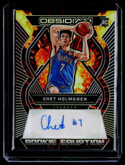 Chet Holmgren Panini Obsidian - Rookie Eruption Autographs RE-HCC NM
