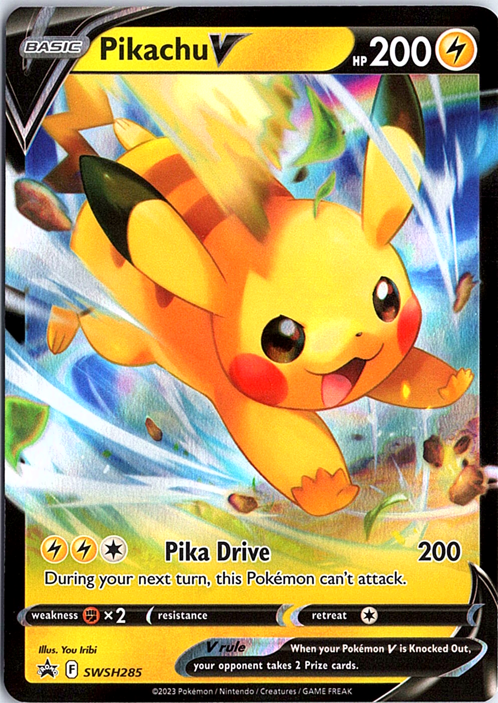 Pikachu V Promo SWSH: Sword & Shield Promo Cards SWSH285 NM