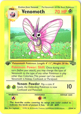 Venomoth (29) Rare Jungle 29/64 1st Edition NM
