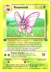 Venomoth (29) Rare Jungle 29/64 1st Edition NM