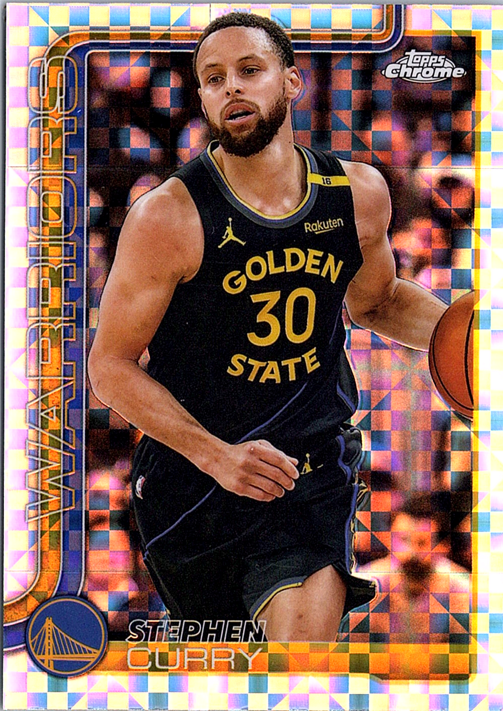 Stephen Curry Topps Chrome - X-Fractor 201 NM
