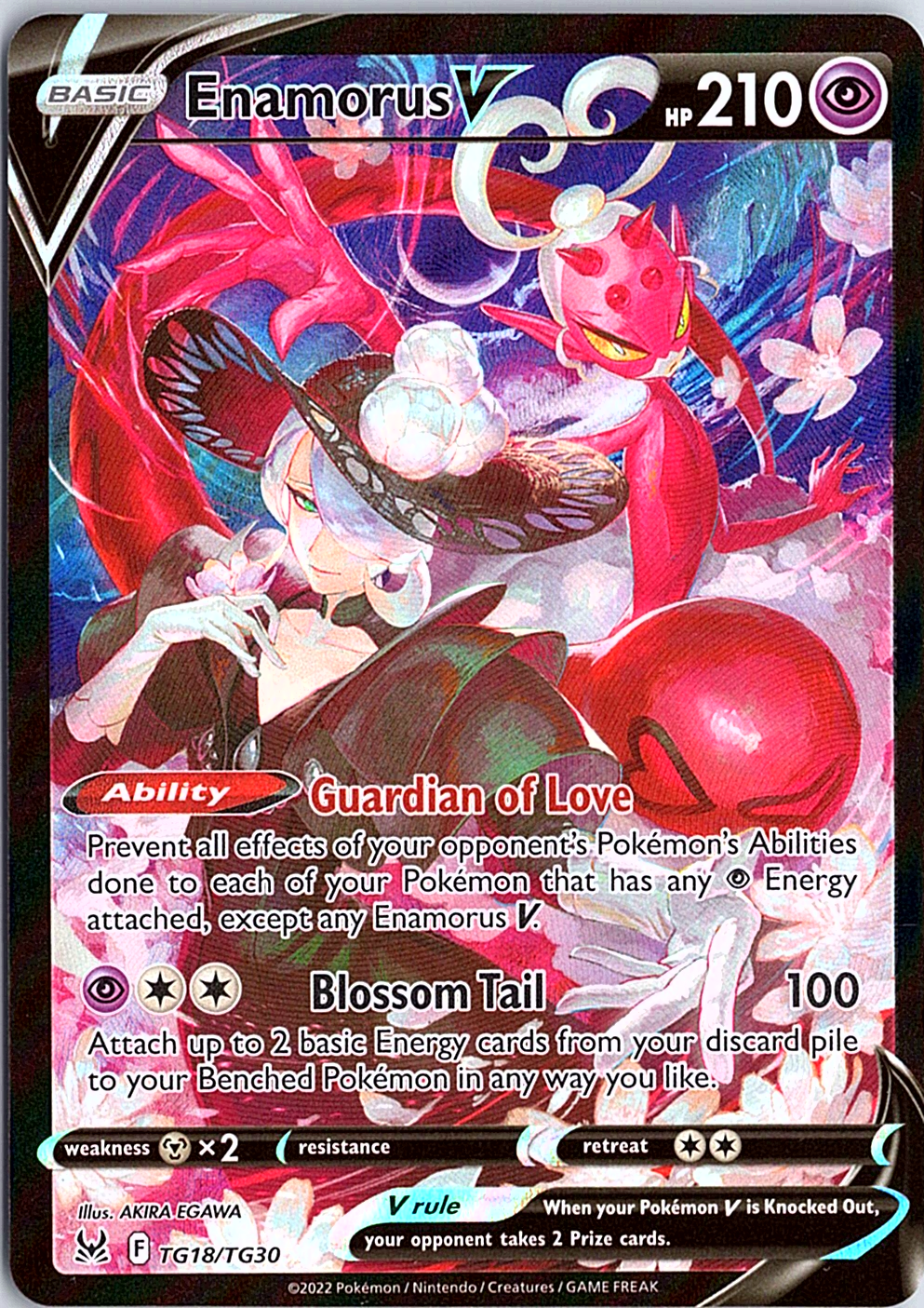 Enamorus V Ultra Rare SWSH11: Lost Origin Trainer Gallery TG18/TG30 NM