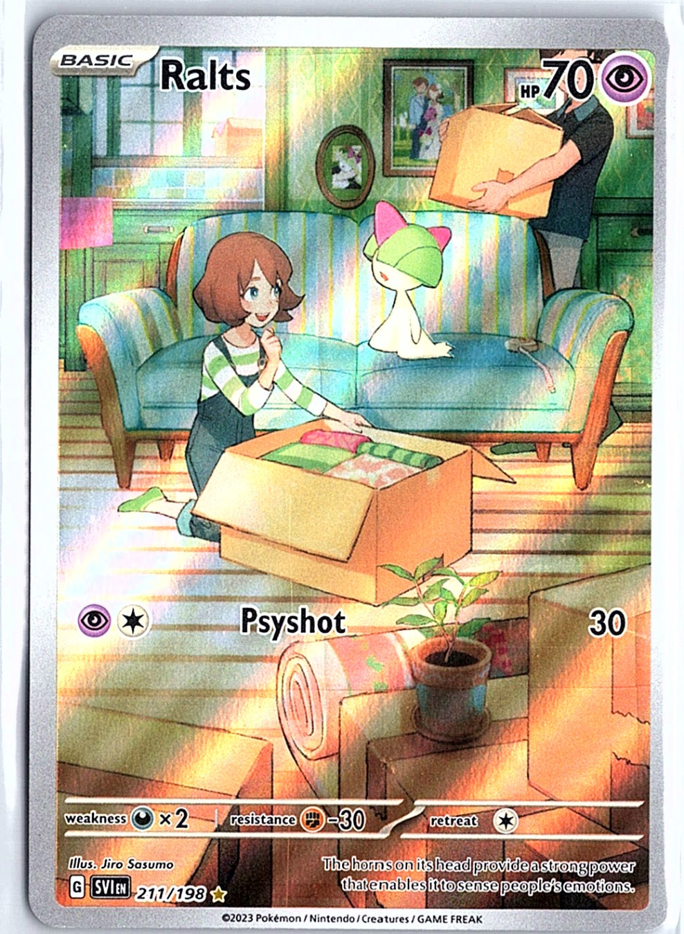 Ralts Illustration Rare SV01: Scarlet & Violet Base Set 211/198 NM