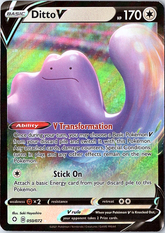 Ditto V Ultra Rare Shining Fates 050/072 NM