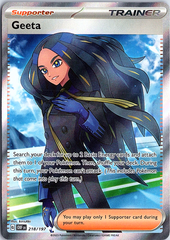 Geeta Ultra Rare SV03: Obsidian Flames 218/197 NM