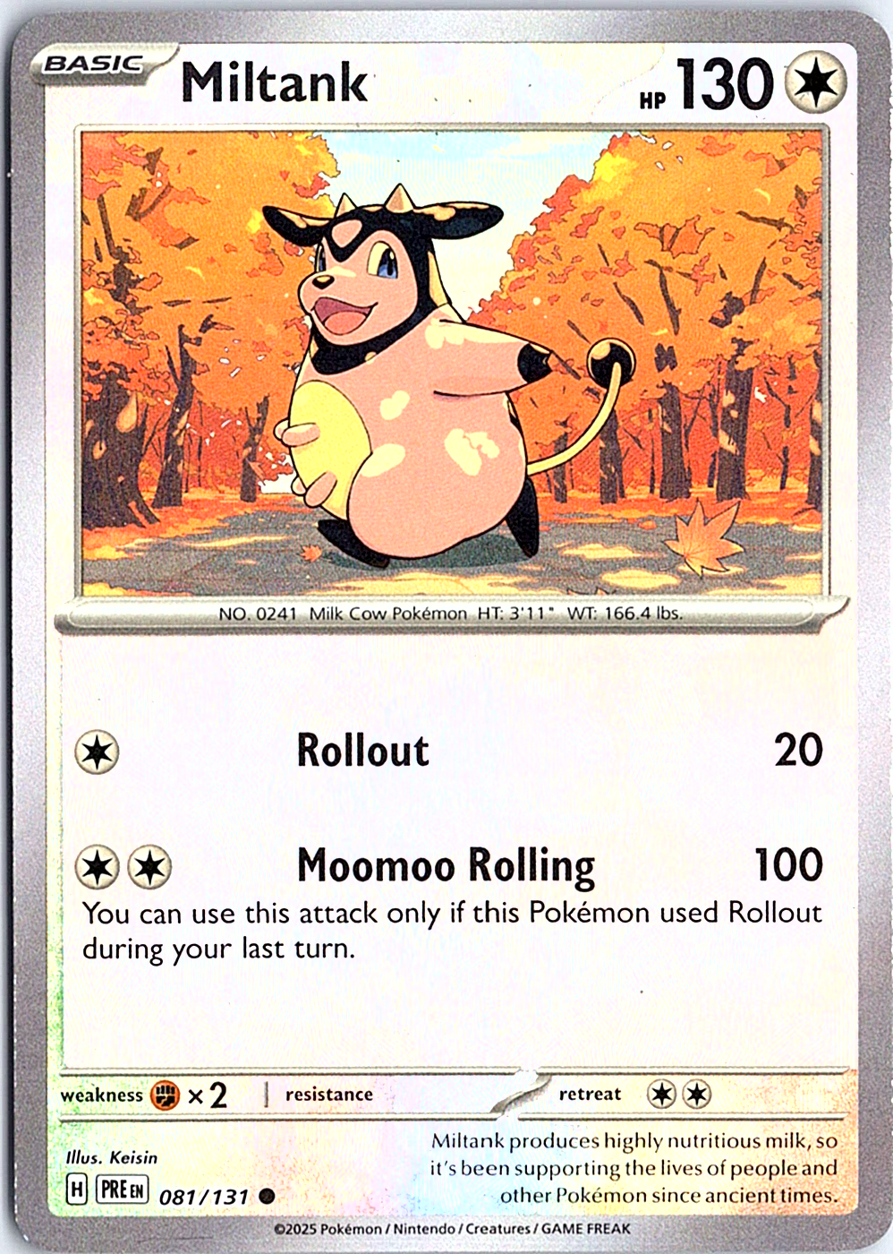 Miltank (Master Ball Pattern) Common SV: Prismatic Evolutions 081/131 NM