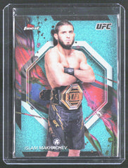 2024 Topps Finest UFC - Aqua Glitter Refractors Islam Makhachev 63 UFC