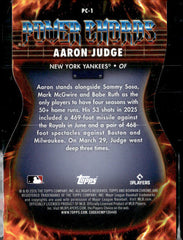 Aaron Judge Power Chords Gold Refractors NM (Back)