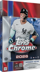 PREORDER: 2026 Topps Chrome Baseball Hobby Box