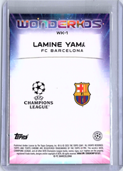 2024-25 Topps Chrome Lamine Yamal Wonderkids /199 Aqua