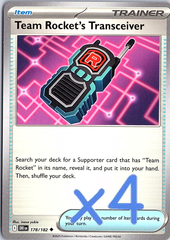 PLAYSET Team Rocket's Transceiver Uncommon SV10: Destined Rivals 178/182