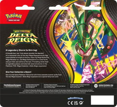 Pokemon TCG Mega Evolution Delta Reign Three-Booster Blister back