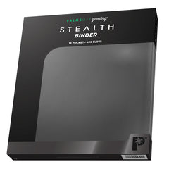 Palms Off Gaming - STEALTH 12 Pocket Zip Trading Card Binder - Black