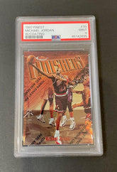 1997 Topps Finest Finishers Michael Jordan w/coating #39 PSA 9