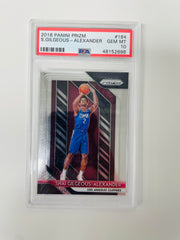 2018 Panini Prizm #184 S.Gilgeous-Alexander PSA 10