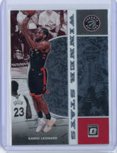 2019-2020 Panini Optic Basketball Winner Stays Kawhi Leonard Card #8