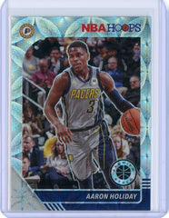 2019-2020 Panini NBA Hoops Premium Basketball Aaron Holiday Prizm Card #74