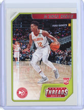 2019-2020 Panini Chronicles Basketball De'Andre Hunter Threads RC Card #94