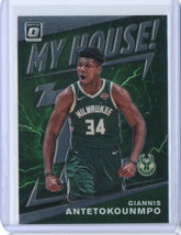 2019-2020 Panini Optic Basketball Giannis Antetokounmpo My House Card #5