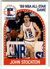 1989 Hoops All-Star Panels Perforated John Stockton Card 297 Default Title