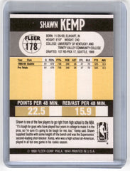 1990 Fleer Shawn Kemp Rookie Card 178