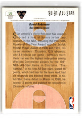 1991 Upper Deck All Star David Robinson Card 58