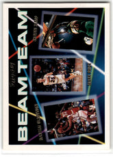 1992 Topps Gold Beam Team Hakeem Olajuwon Shawn Kemp Card 5