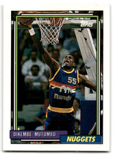 1992 Topps Dikembe Mutombo Denver Nuggets Card 281